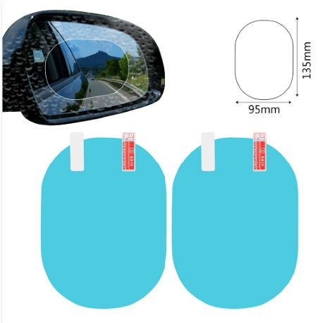2PCS Set protiv zamagljivanja zrcala automobila Prozor prozirni film Membrana protiv blještavila Vodootporna naljepnica za automobil kiše 2.jpg 640x640