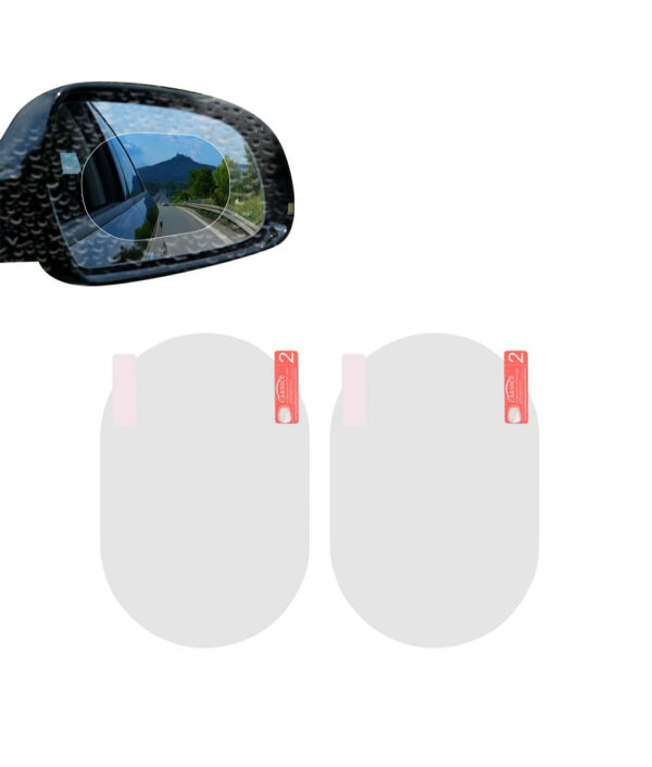 2PCS Set Anti Fog Car Mirror Window Clear Film Membrane Anti glare Waterproof Rainproof Car Sticker 3 1