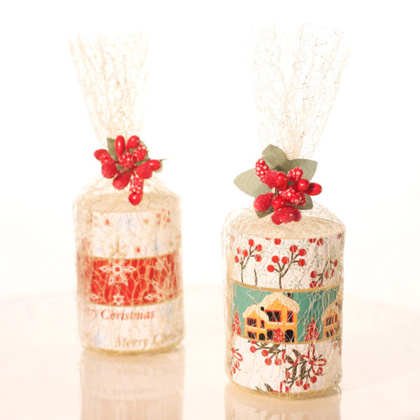 3 stk Aromaterapi stearinlys til julebordsdekoration Flammeløst stearinlys til bryllupsfødselsdagsfestlys 1