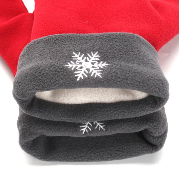 3pcs set Couple Gloves Polar Fleece Lovers Winter Thicken Warm Glove 3 Color Sweethearts Christmas Gift 4