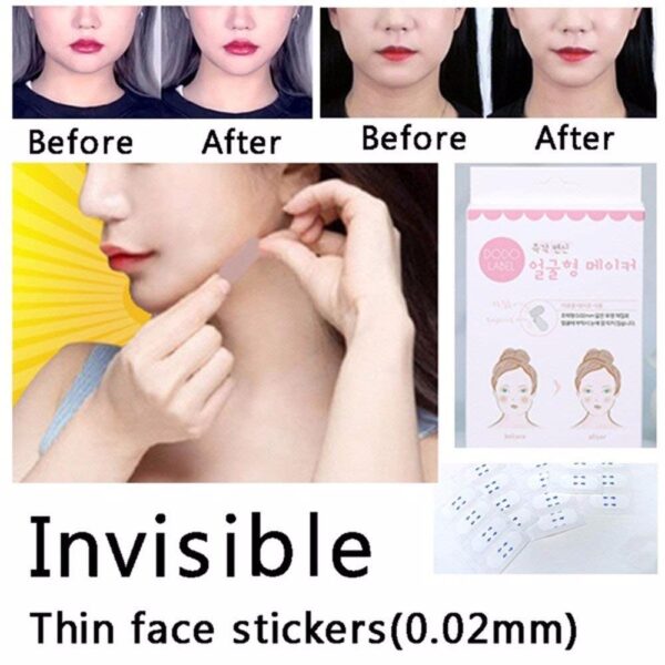 40 Pcs Set Makeup Beauty V Shape Face Lift Up Fast Chin Adhesive Tape Makeup Face 1