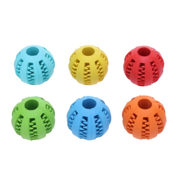 5 7 cm Dog Toy Interactive Rubber Balls Pet Dog Cat Puppy ElasticityTeeth Ball Dog Chew 1