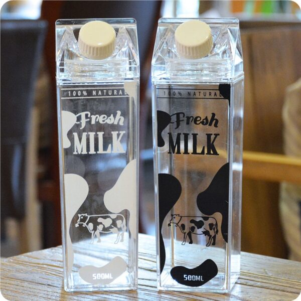 500ml Cute cartoon BPA FREE Creative HIP FLASK Sports outdoor Animal Cow pig Plastic My Water 2