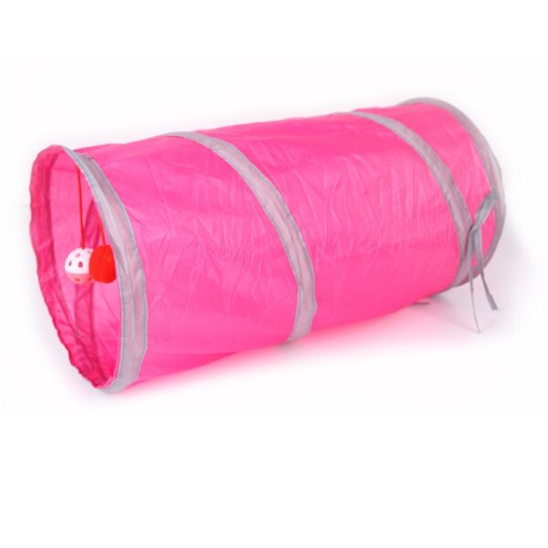 6 ka Kolor nga Kataw-anan nga Pet Cat Tunnel 2 Lungag Dulaa ang Tubes Balls Collapsible Crinkle Kitten Toys Puppy 4.jpg 640x640 4