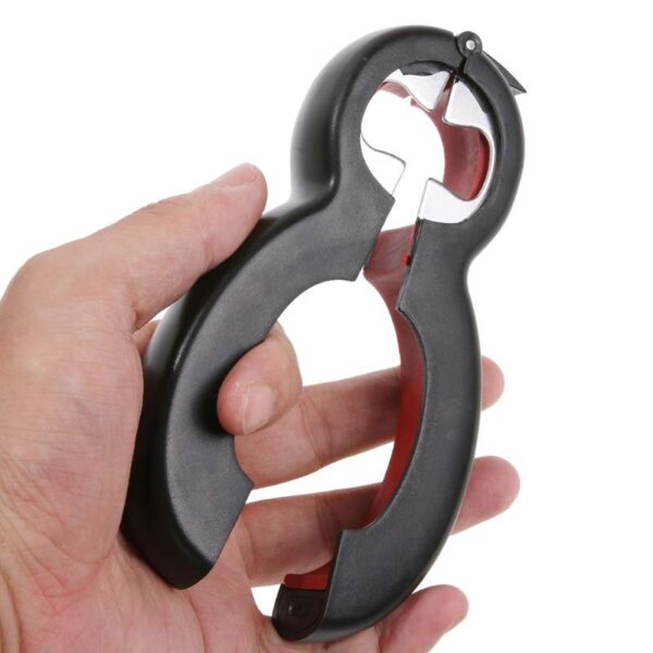 6 in 1 Multi Function Twist Bottle Opener All in One Jar Gripper Can Wine Beer 5