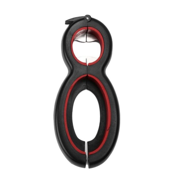 6 in 1 Multi Function Twist Bottle Opener All in One Jar Gripper Can Wine