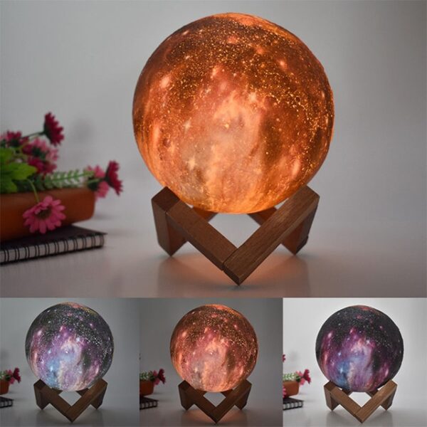 8CM Novi stil 3D ispis Star Moon Lamp Colorful Change Touch Home Decor Creative Gift USB 1.jpg 640x640 1