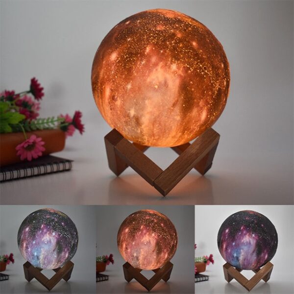 8CM Nuevo estilo 3D Impresión Estrella Luna Lámpara Colorido Cambio Touch Decoración para el hogar Regalo creativo USB 1.jpg 640x640 1