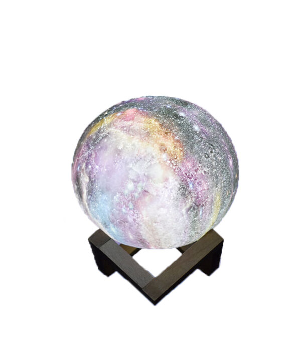 8CM New Style 3D Print Star Moon Lamp Colorful Change Touch Home Decor Creative Gift USB 6