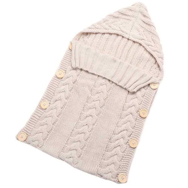 ARLONEET Baby Knit cotton Woolen Blanket Swaddle Wrap Envelope for Newborn Girls Boys Winter Sweater Sleeping 3