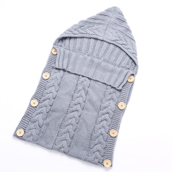 ARLONEET Pleteni pamučni vuneni pokrivač, omot za omotavanje za novorođenče, dječaci, zimski džemper za spavanje