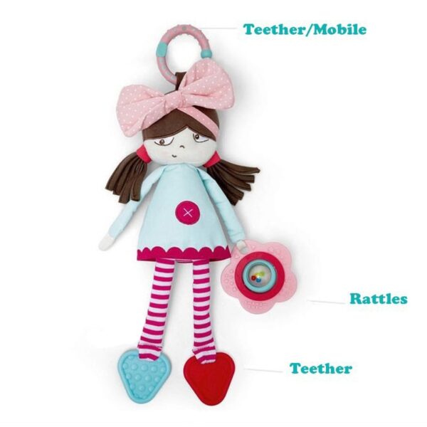 Baby Rattles Mobiles Stroller Baby Teether Dulaan Para sa mga Bag-ong Natawo Mga Dulaan sa Bata Baby Plush Rattle Toy Brinquedo 1
