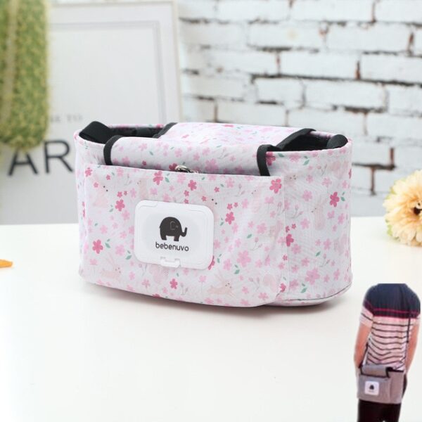 Baby Stroller Organizer Bag Mummy Diaper Bag Hook Baby Carriage Hanging Storage Bag Cartoon Folding Elephant 4.jpg 640x640 4