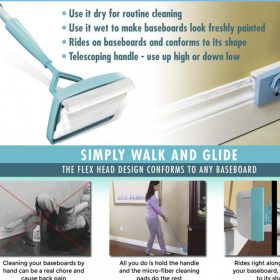 White Baseboard Multi-Use Cleaning Duster - image 6