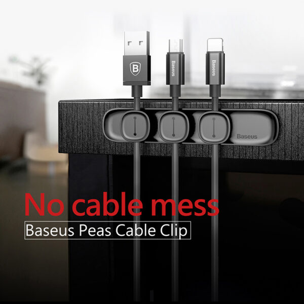 Baseus Magnetic Cable Clip For Mobile Phone USB Data Cable Organizer For USB Charger Cable Magnetic 7