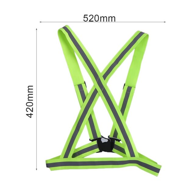 Breathable Traffic Night Work Security Running Cycling Safety Reflective Vest High Visibility Reflective Safety Jacket 5