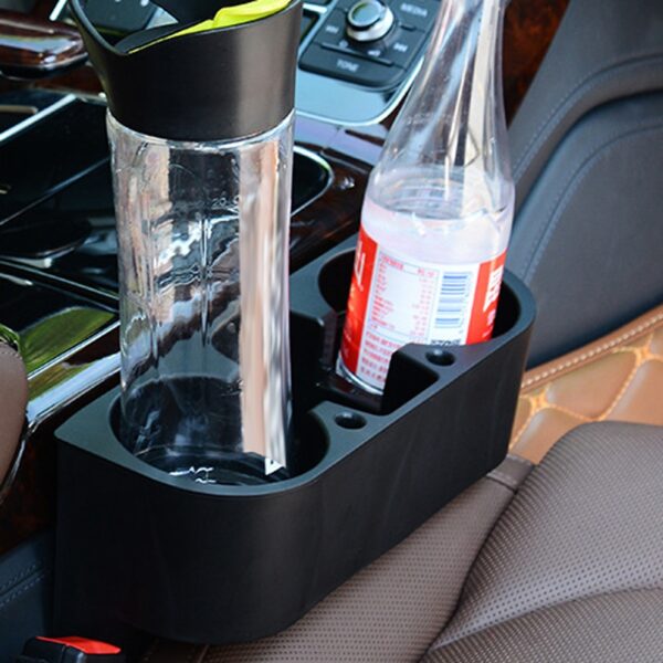 कार कप धारक आंतरिक कार आयोजक पोर्टेबल बहुक्रिया ऑटो वाहन सीट कप सेल फोन पेय धारक 2