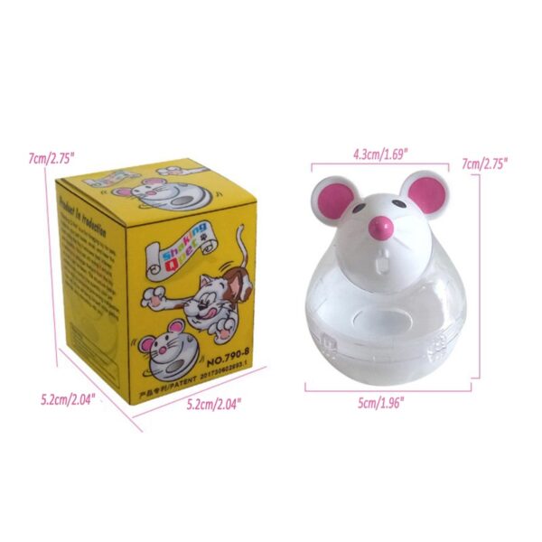 Cat Food Leak Toys Pet Feeder Dulaan Cat Mice Shape Food Rolling Leakage Dispenser Bowl Playing 11