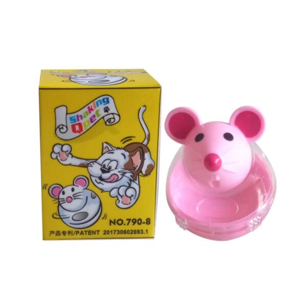 Ukutya kwekati kuyavuza iithoyi zeSilo-qabane I-Toy Toy Cat Iimpuku Ukumila kokutya okuqengqelekayo Ukuvuza kweDispenser Bowl Ukudlala 14