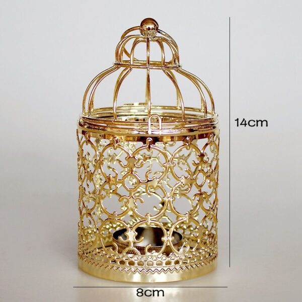 Навагоднія ўпрыгажэнні для хатніх падсвечнікаў Падсвечнік Tealight Падвесны вясельны падсвечнік Vintage Fairy Wedding Decor 4