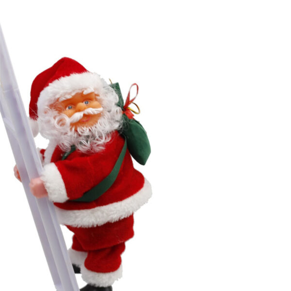 santa climbing ladder