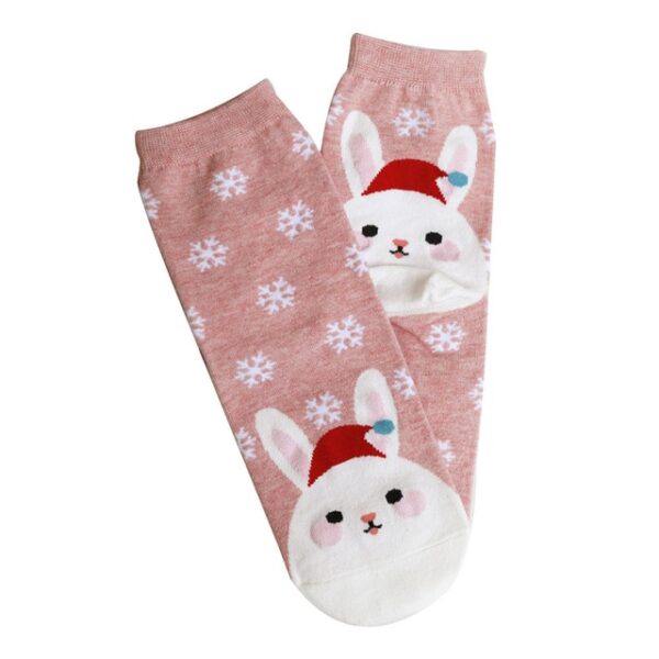 Christmas Short Socks Women Girls Autumn Winter Cartoon Santa Claus Printing Casual Socks Cute Unisex Soft 2.jpg 640x640 2