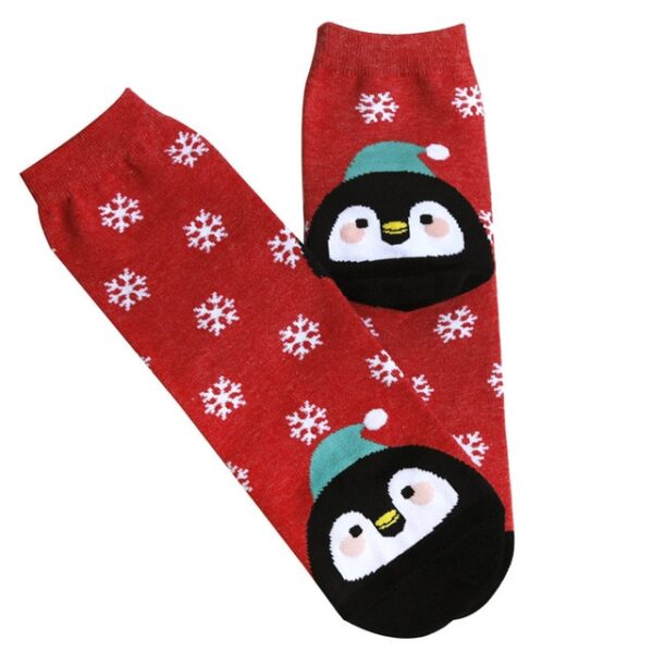 Božićne kratke čarape Žene Djevojke Jesen Zima Crtani Deda Mraz ispis Casual čarape Slatke unisex meke 3.jpg 640x640 3