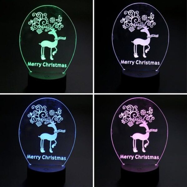 Christmas Tree LED 3D night lights Creative Ambient Light Desk lamp Home Lighting Bulbing Color change 1.jpg 640x640 1