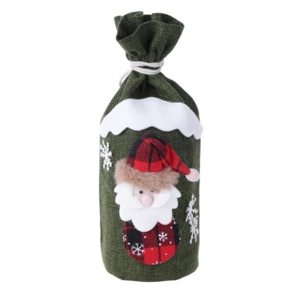 Christmas Wine Bottle Cover Red Wine Gift Bags set Champagne Xmas Home Dinner party Table Decoration 2.jpg 640x640 2