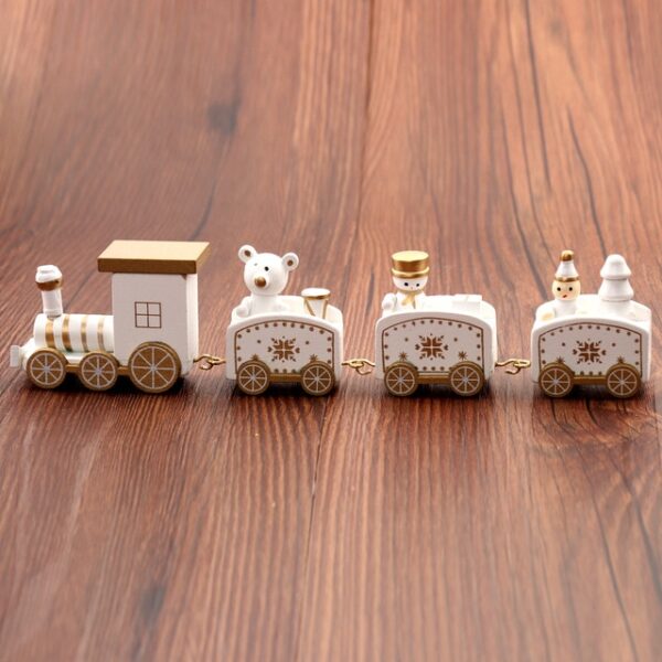 Christmas Wood Train Snowflake Painted Xmas Decoration Ornament for Home Garden Santa bear Xmas Toys Gift 1.jpg 640x640 1