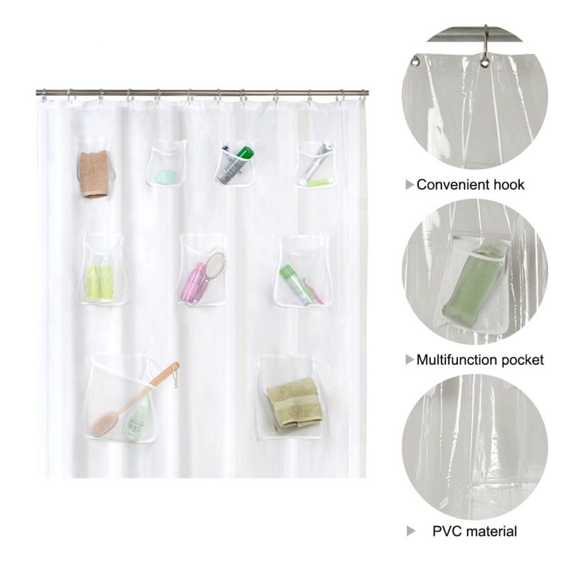 Bath Organizer Shower Curtain