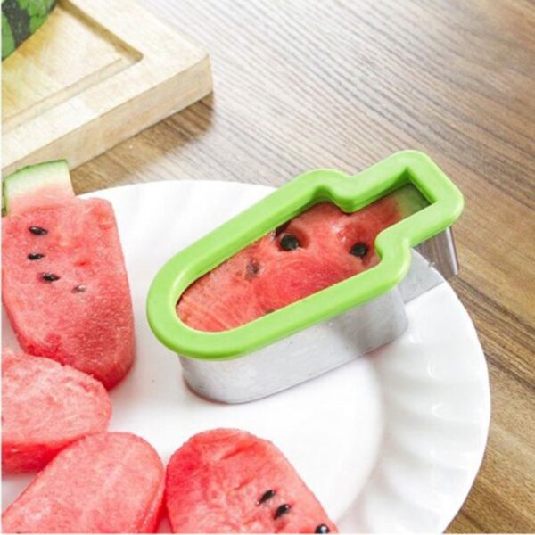 Creative Watermelon Slicer Stainless Steel Ice Cream Popsicle Model Pineapple Melon Cutter Kids DIY Fruit Tools 1