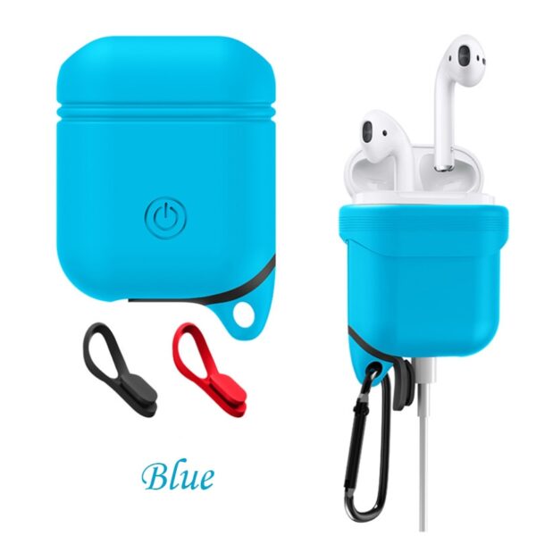 DOITOP Soft Silicone Cover For Apple Airpods Waterproof Shockproof Protector Case Sleeve Pouch For Air Pods 2