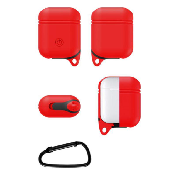 DOITOP Clúdach Silicone Bog Do Airpods Apple Pouch muinchille Cás Cosanta Shockproof uiscedhíonach le haghaidh Podaí Aeir 4