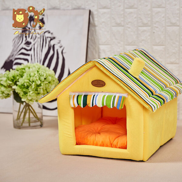 DannyKarl Dog House Dog Beds Para sa Small Medium Dogs Pet Products Bag-ong Fashion Striped Removable Cover 3.jpg 640x640 3