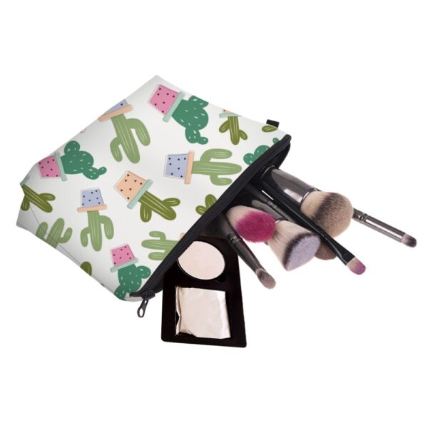 Deanfun 3D Pag-print Cactus Cosmetic Bags Mga Kinakailangan para sa Girls Makeup Travelling Dropshipping 35509 3 1