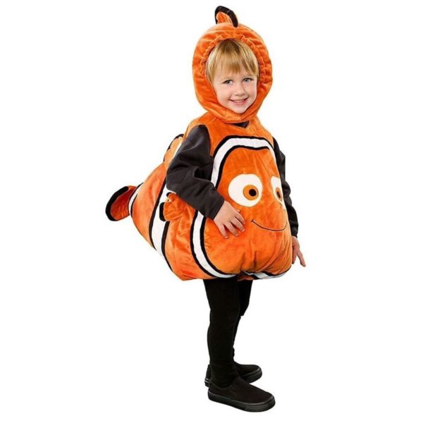 Deluxe Adorable Child Clownfish From Pixar Animated Film Finding Nemo Little Baby Fishy Halloween Cosplay Costume