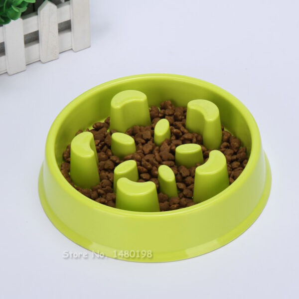 E compre on-line interativo flor animal de estimação divertido alimentador cachorro gato comida tigela lenta filhote de cachorro anti estrangulamento 4