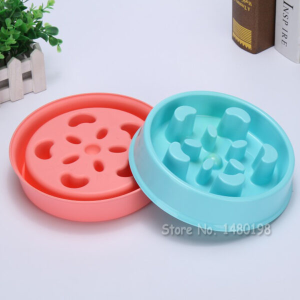 E Comprar en línia Alimentador divertit de flors interactives per a gossos Menjar per a gats Slow Bowy Puppy Anti Choke 5