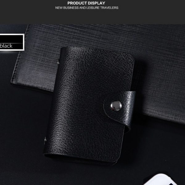 Fashion PU Leather Function 24 Bits Card Case Business Card Holder Men Women Credit Passport Card 5 600x600