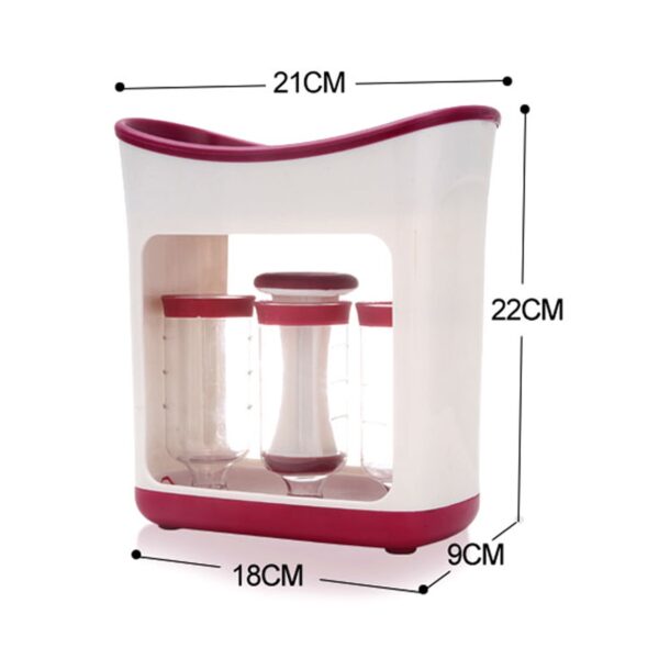 Food grade PP Infant Baby Feeding Food Squeeze Station Toddler Fruit Maker Dispenser Homemade 3 Food 3