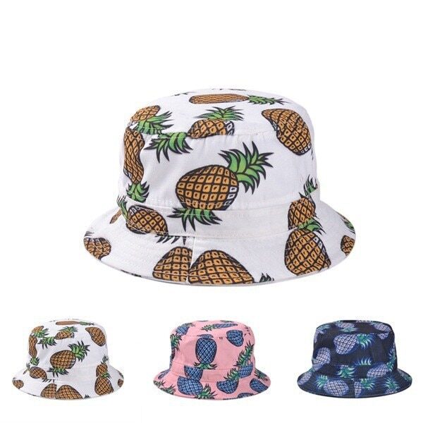 Pineapple Printed Bucket Hats