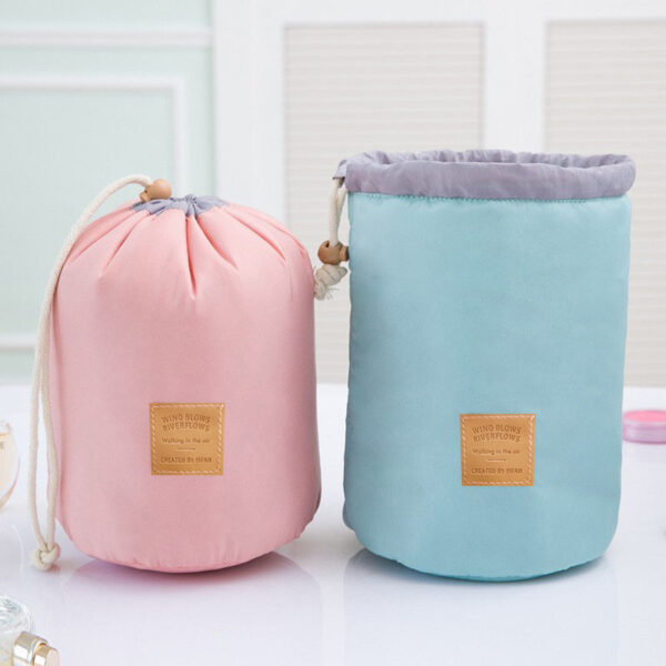 High Quality Waterproof Barrel Travel Cosmetic Bag Cosmetic Bag Nylon Wash Bag Dressing Box Storage Bag 1