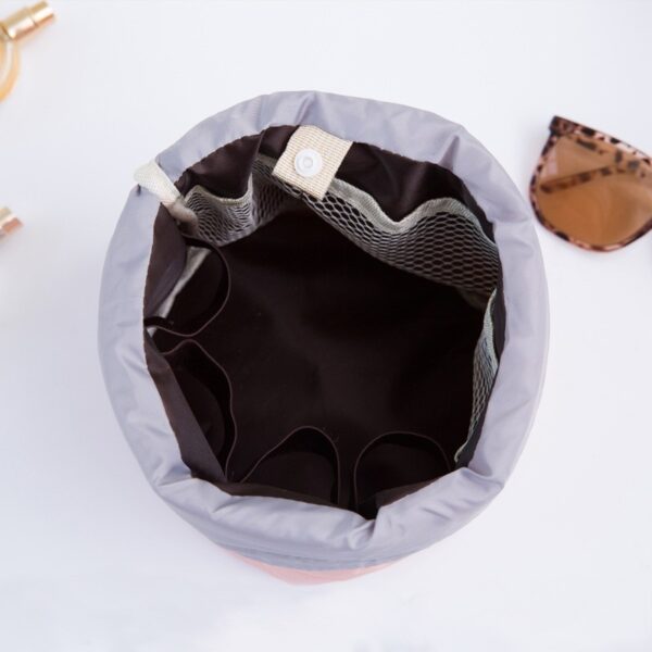 High Quality Waterproof Barrel Travel Cosmetic Bag Cosmetic Bag Nylon Wash Bag Dressing Box Storage Bag 3