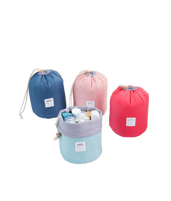 Ang taas nga kalidad nga Waterproof Barrel Travel Cosmetic Bag Cosmetic Bag nga Nylon Wash Bag Dressing Box Storage Bag 5 1