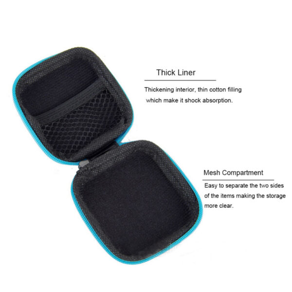 Vruća torbica za mini slušalice s patentnim zatvaračem Prijenosne slušalice Torbica za čuvanje PU kožne zaštitne torbe 5
