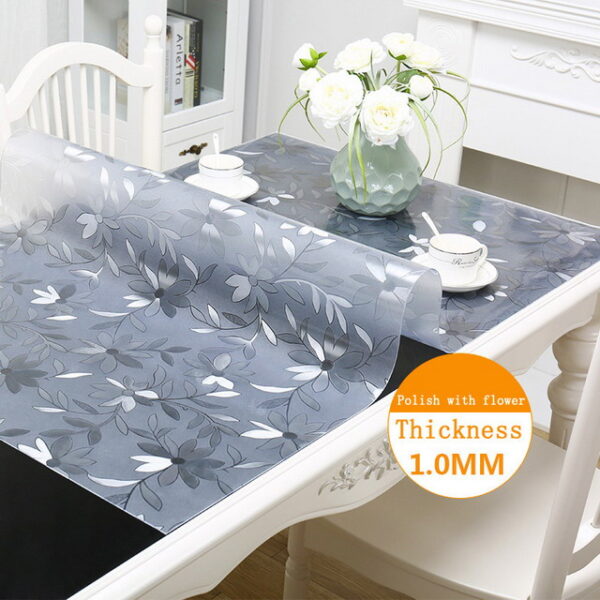 IHAD PVC Waterproof Tablecloth Transparent Tablecloth nrog cov qauv chav ua noj rooj npog roj ntaub mos iav Tablecloth 3.jpg 640x640 3