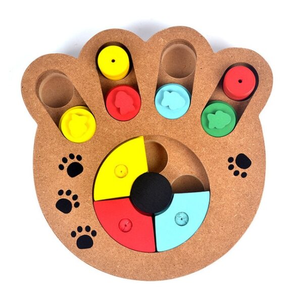 Interactive Toys For Dogs Foraging Food Treated Wooden Dog Toy Eco friendly Pet Toy Educational