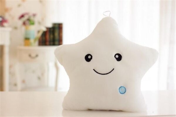 Cushion Luminous Pillow Star Cushion Pillow Glowing Colorful Plush Doll Faoi stiúir Bréagáin Bronntanais Do Chailín