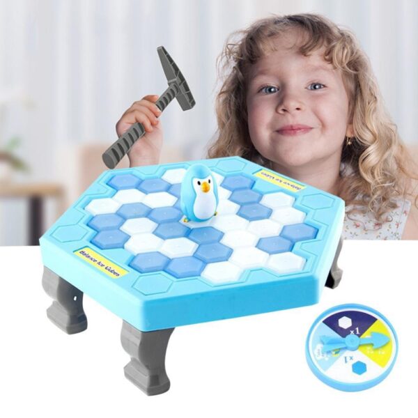 MINI Ice Breaking Save The Penguin Family Fun Game Penguin Trap Activate Funny Table Game Interactive
